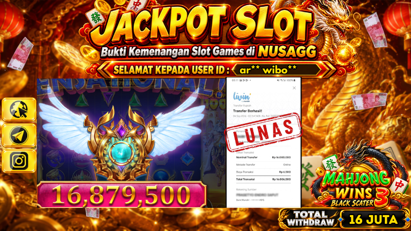 JACKPOT 16 JUTA GATES OF OLYMPUS 1000